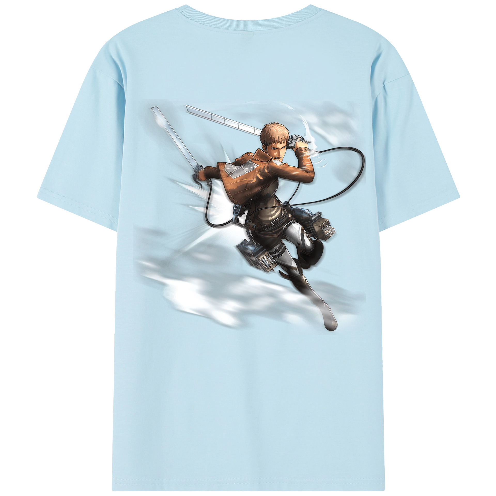 （画像用） 進撃の巨人 ジャン・キルシュタイン Attack on Titan Jean Kirstein 綿100％半袖Tシャツ（背面プリント）
